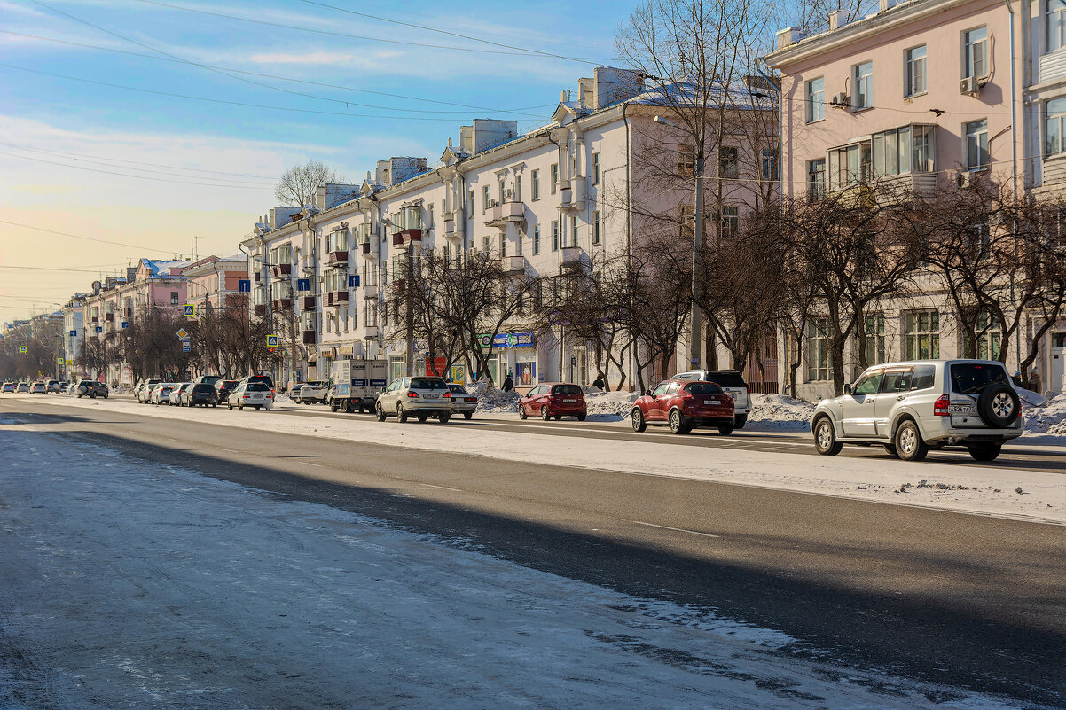 Проспект Ленина, г.Комсомольск-на-Амуре. - Виктор Иванович Чернюк