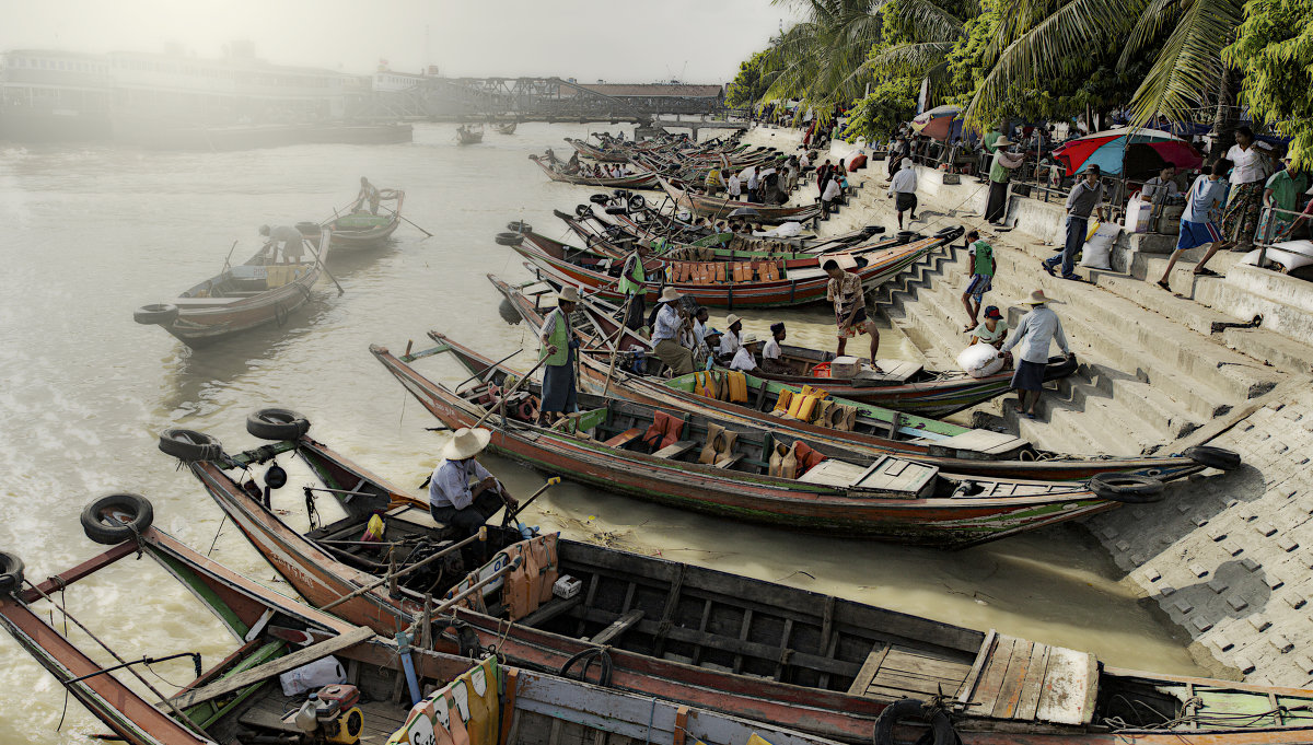 Речной порт Янгона - Игорь Белов Речной порт Янгона - Игорь Белов