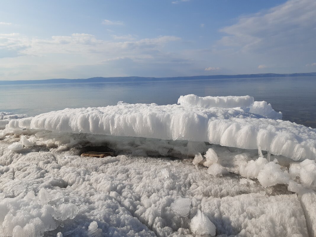 Байкал. Лёд ещё не везде растаял. - Галина Минчук