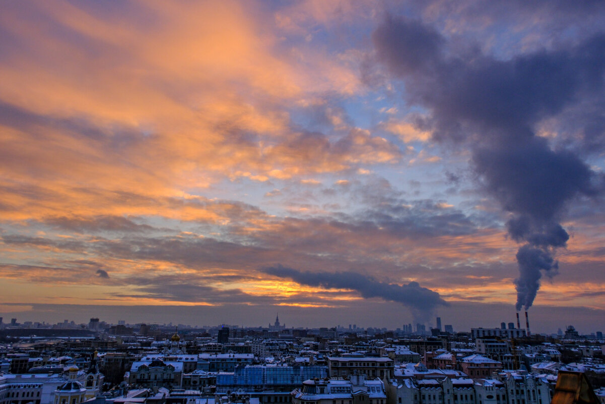 Закат на городом - Георгий А