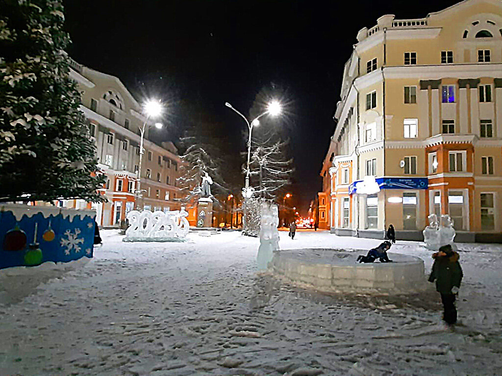 Строительство ледового городка - Алевтина 