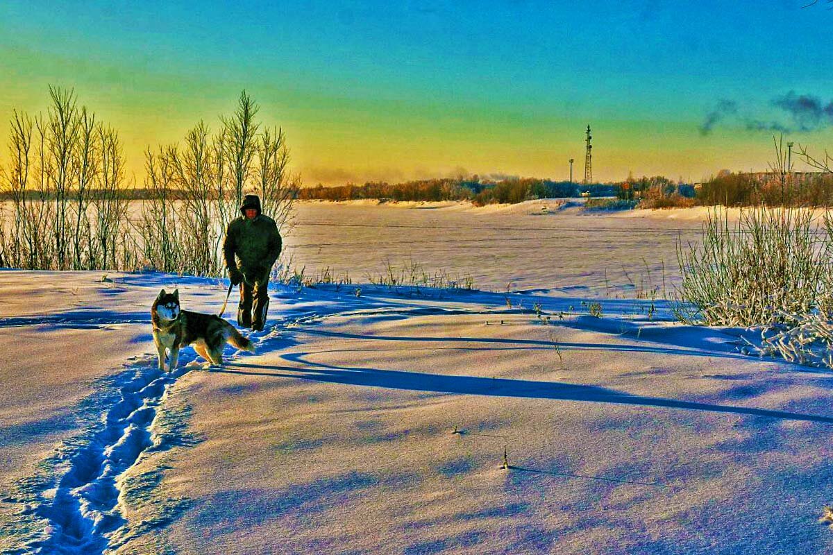 Январь...Утро нового года у реки! - Владимир 