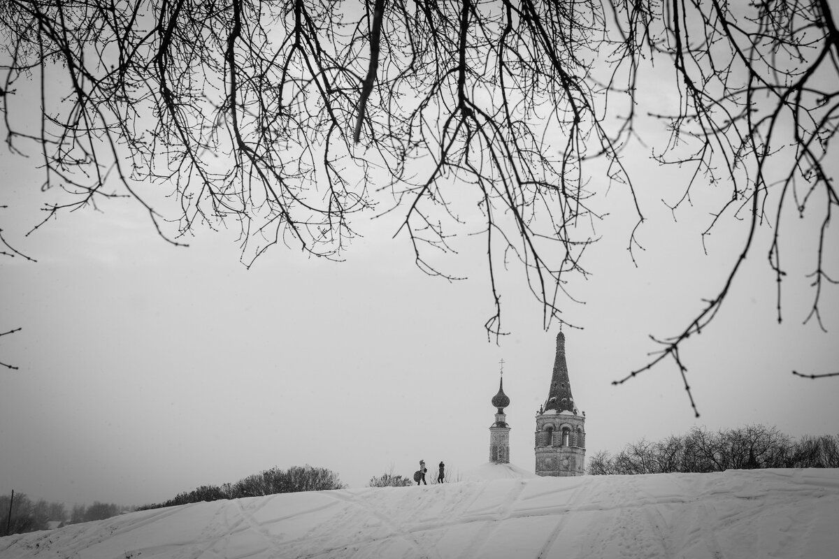 Суздаль. Зима. Башенки Никольской церкви. - Вячеслав Владимирович
