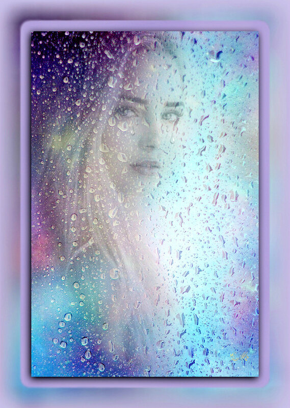 Смешались дождинки, слезинки  мои на мокрой щеке в одну струйку - Е.М. ***