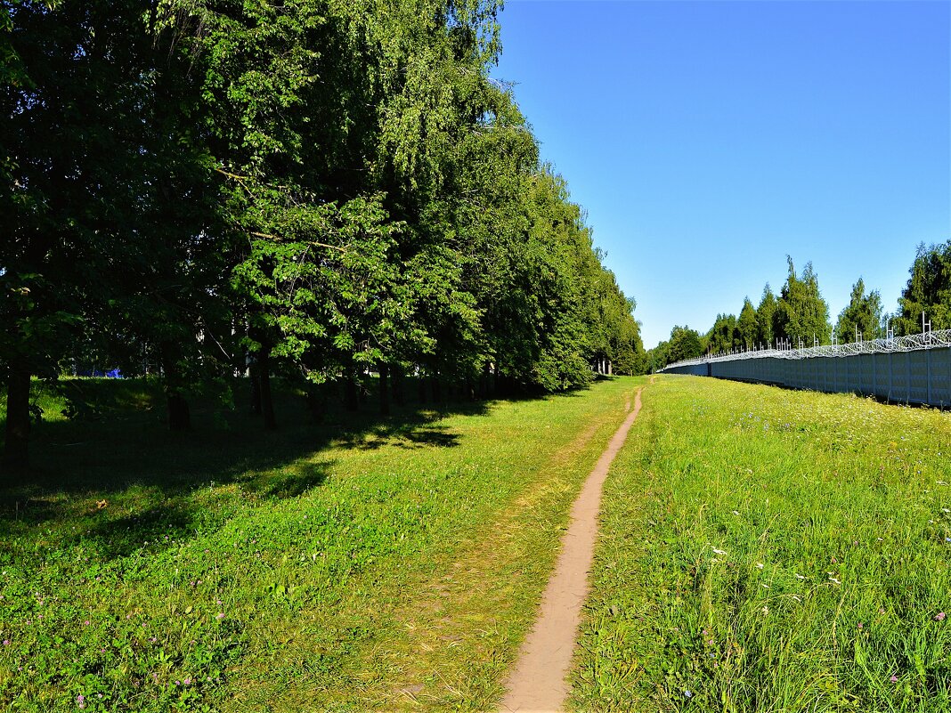 Чебоксары. Тропинка вдоль улицы Первой Привосточной. - Пётр Чернега