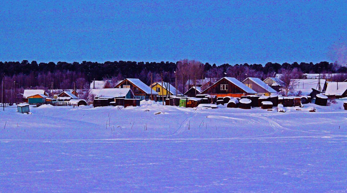 Февраль...Вид с реки на заповедный кедровый бор! - Владимир Февраль...Вид с реки на заповедный кедровый бор! - Владимир