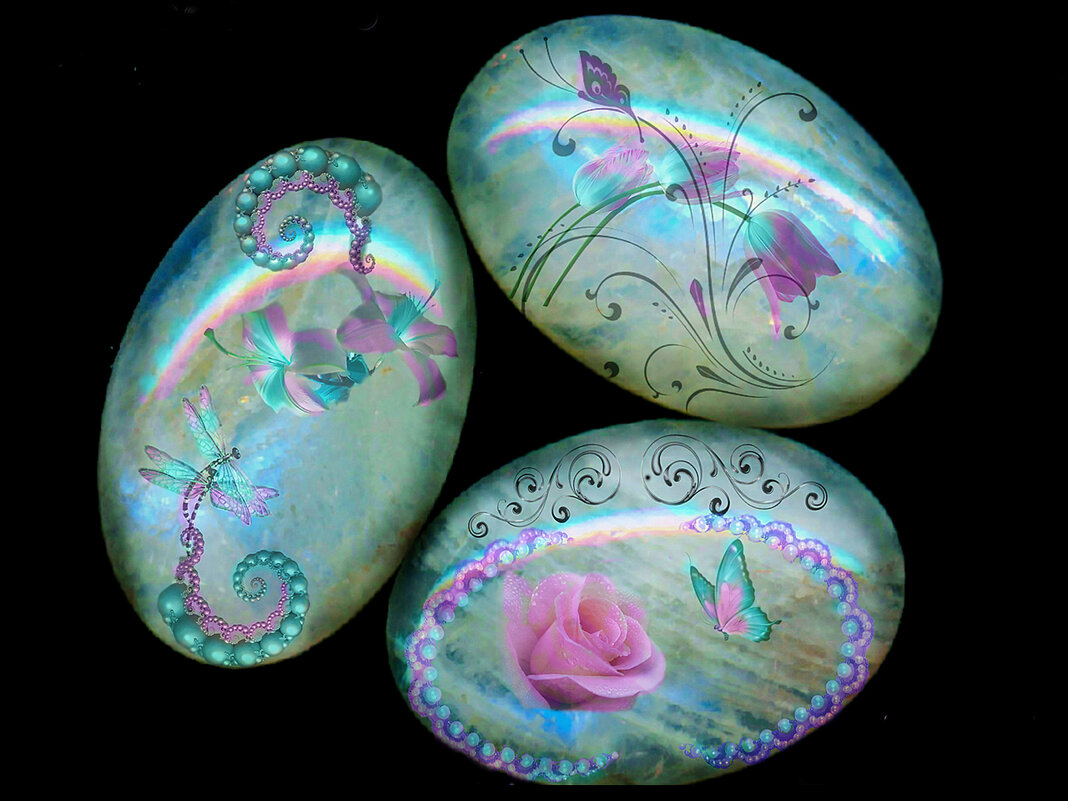 Роспись  гальки - Е.М. ***