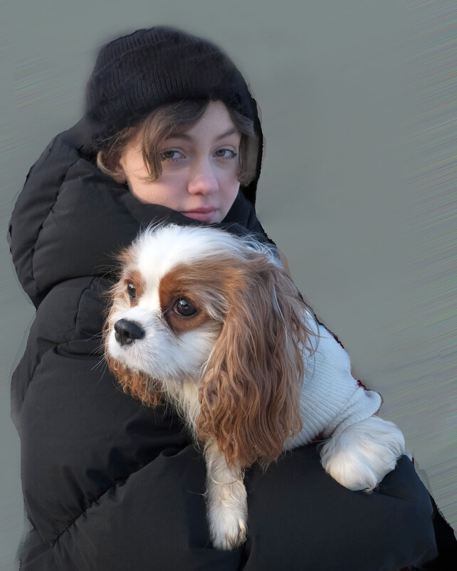 С любимой собакой в Соловьях - Евгений С любимой собакой в Соловьях - Евгений