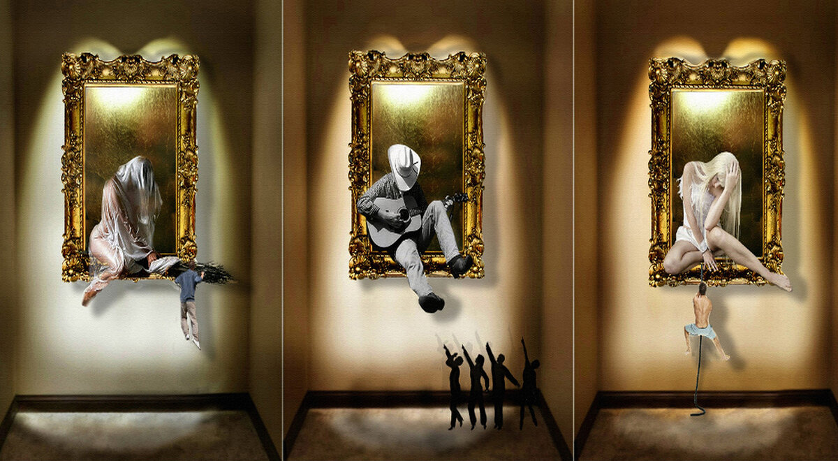 Ночью  в галереи - Е.М. ***