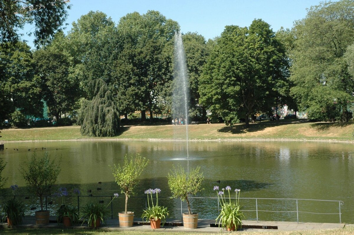 Фонтан в пруду - Alexandra Sakharova