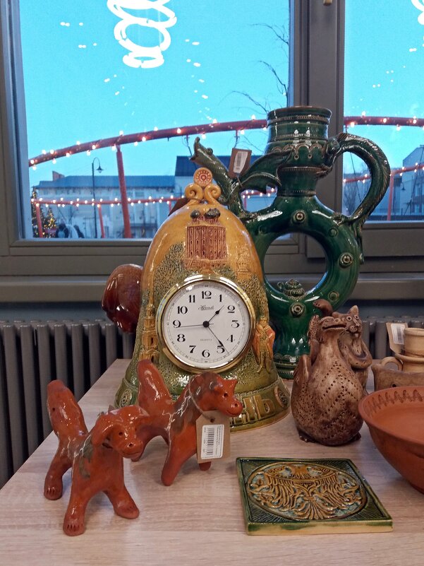 Часы,свистульки,кумган и другие изделия Скопинской керамики - Galina Solovova