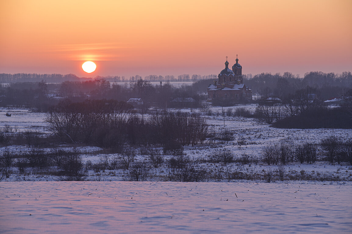 Последний закат февраля. Село Ваново - Сергей Последний закат февраля. Село Ваново - Сергей