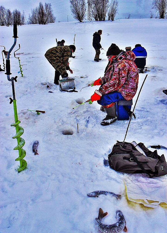 Февраль...Подледный лов на Акопасе! - Владимир 