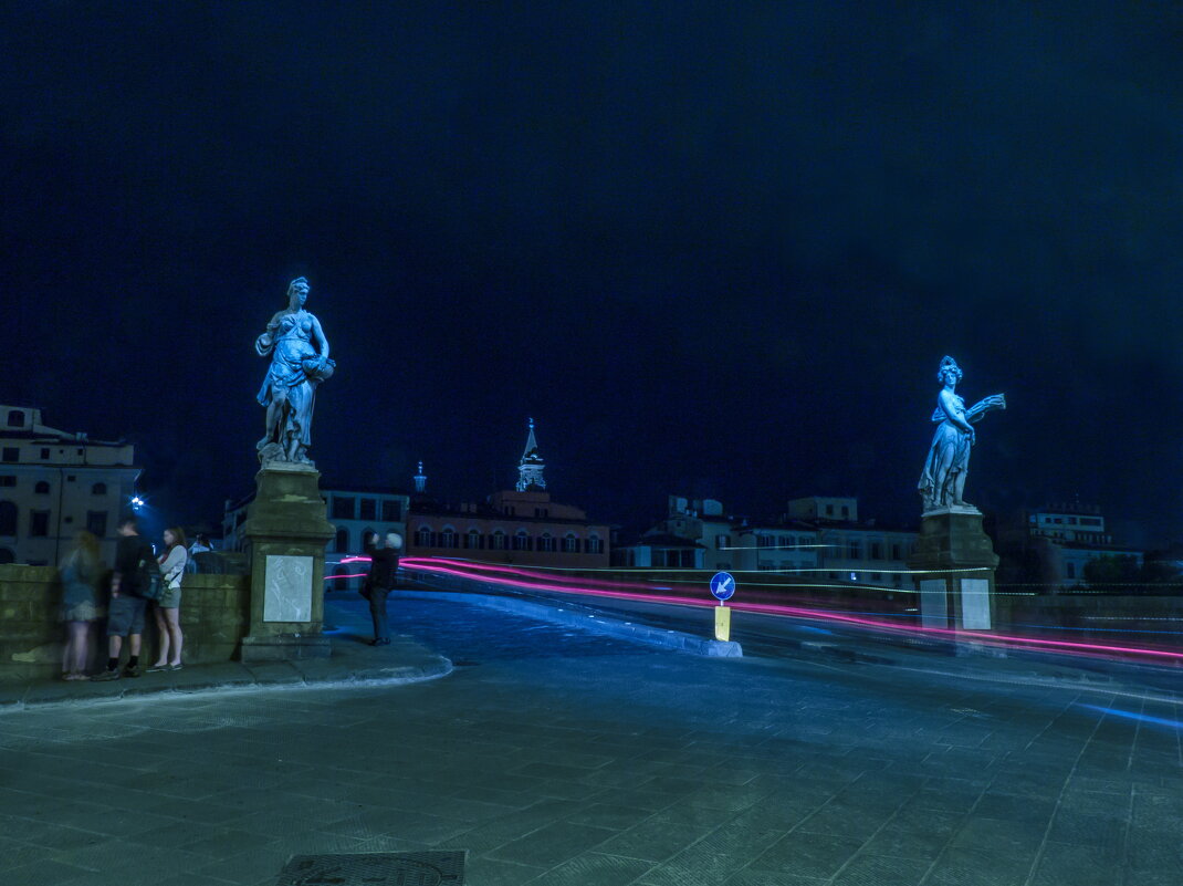 Мост Санта-Тринита /Ponte Santa Trinita/ ночью - Наталья Rosenwasser Мост Санта-Тринита /Ponte Santa Trinita/ ночью - Наталья Rosenwasser