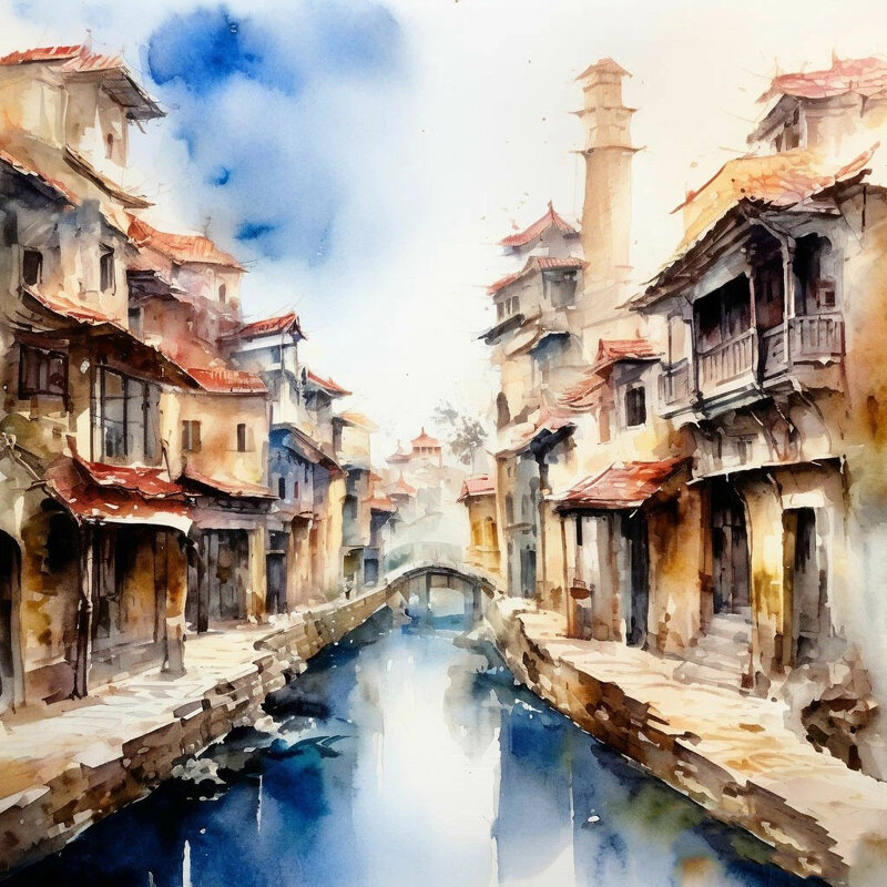 Акварельный город - Irene Irene Акварельный город - Irene Irene