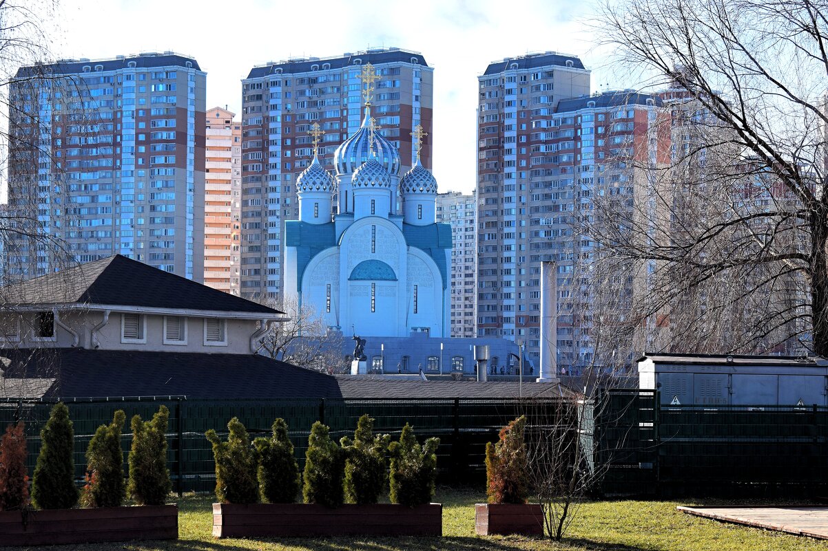 Собор Николая Чудотворца в Павшинской пойме. - Татьяна Помогалова Собор Николая Чудотворца в Павшинской пойме. - Татьяна Помогалова