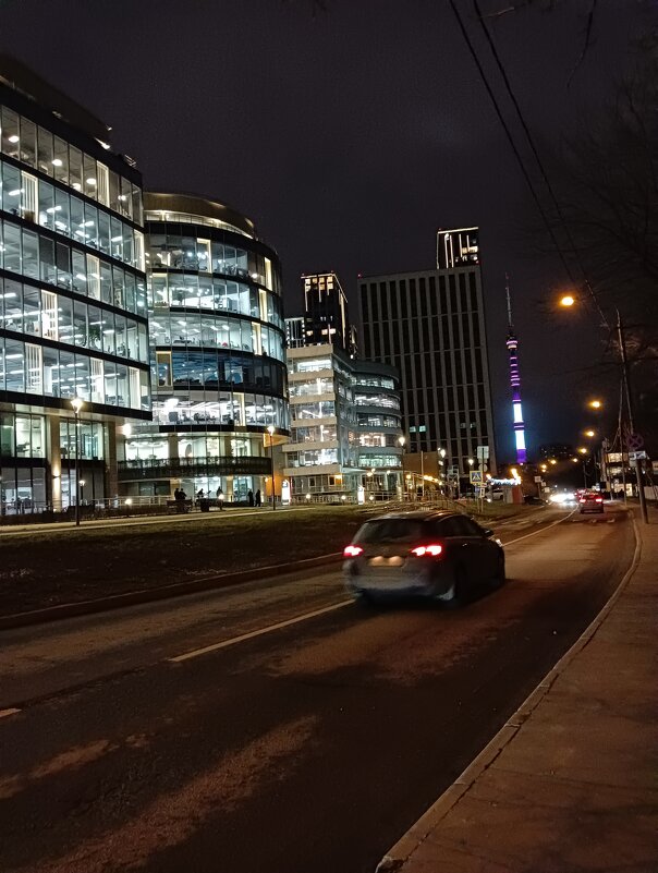 вечерняя московская улица - Елена Аксамит вечерняя московская улица - Елена Аксамит