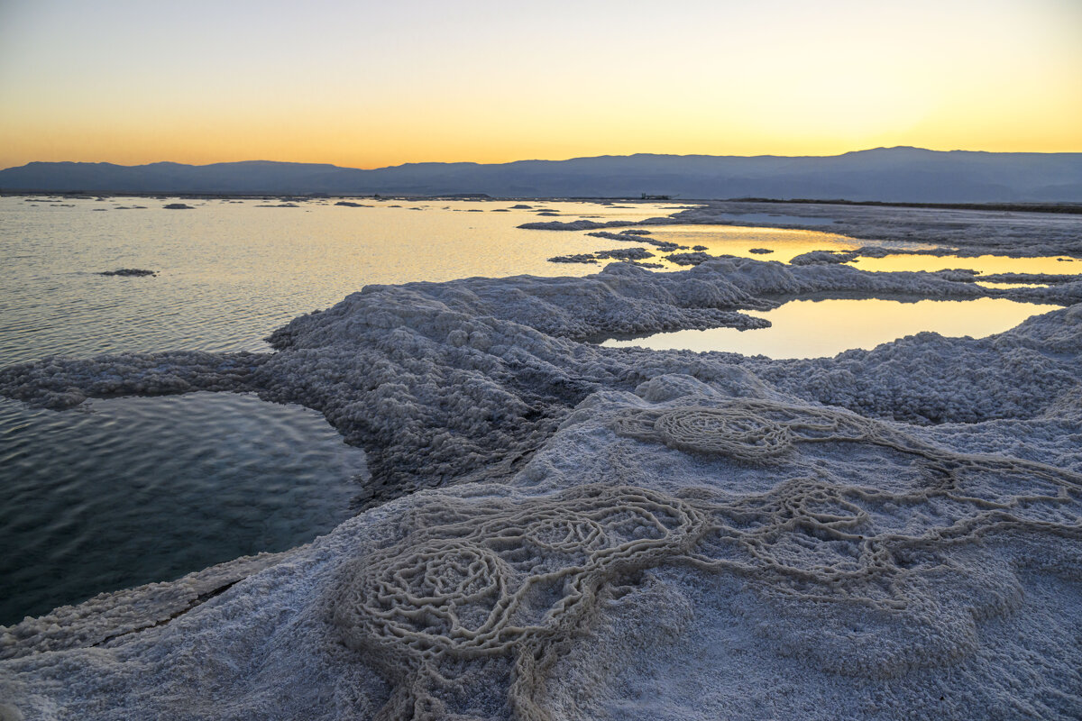 солёные берега Мёртвого моря - Осень 