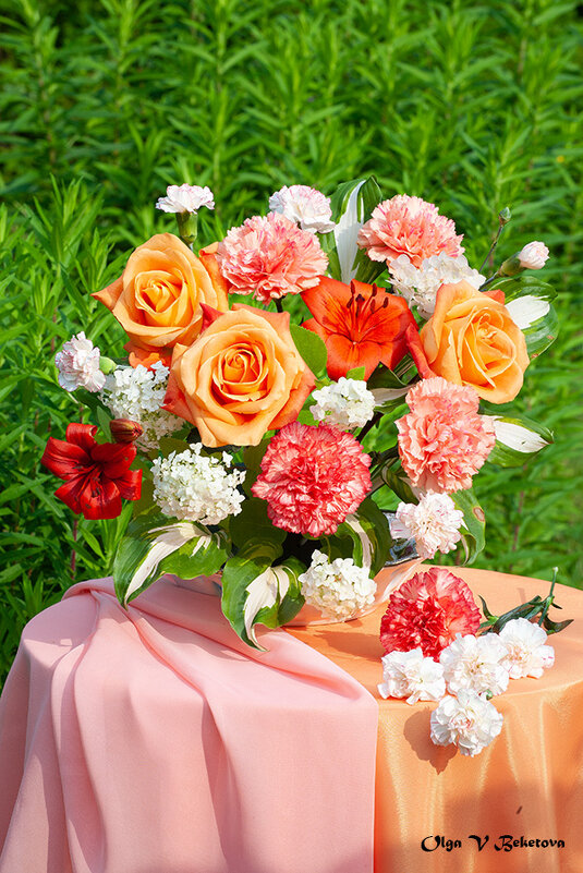 Розы и гвоздики в саду - Ольга Бекетова Розы и гвоздики в саду - Ольга Бекетова