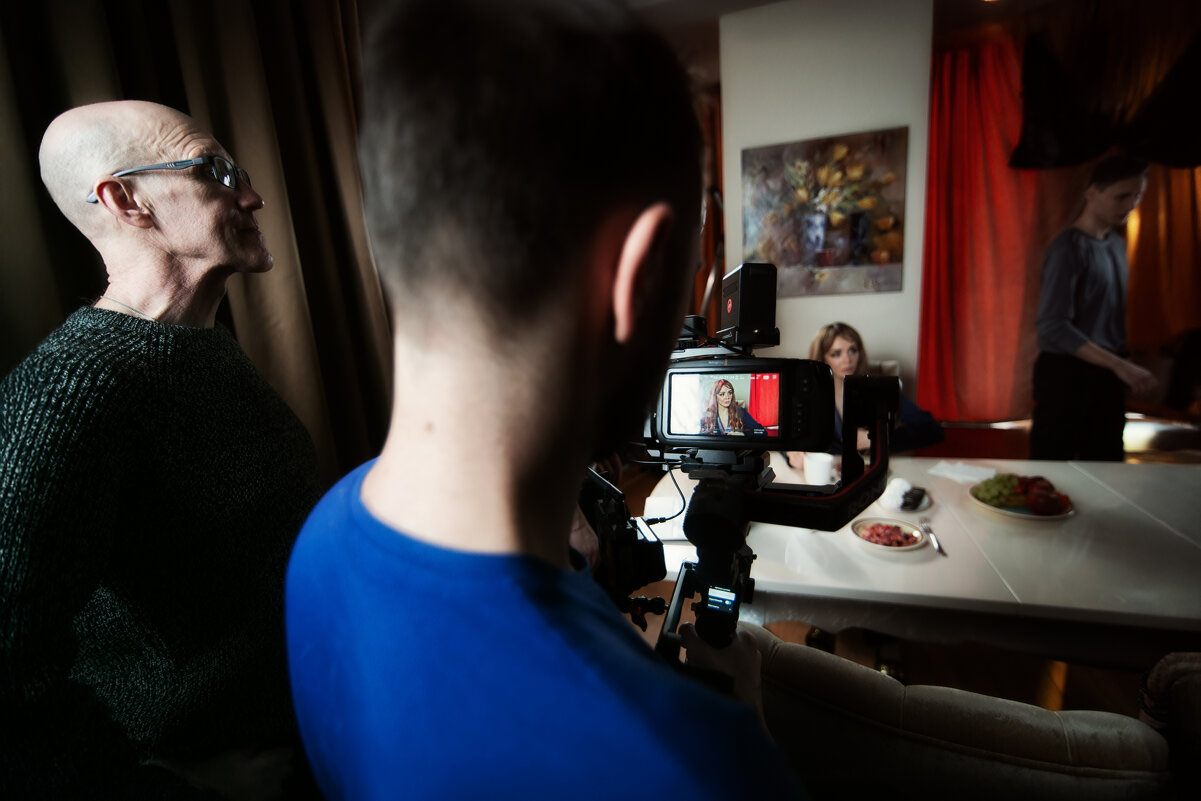 На съемках завтрака - Джованни Луче На съемках завтрака - Джованни Луче