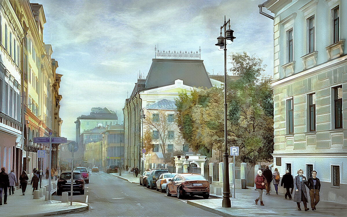 Москва. Улица Рождественка. - В и т а л и й .... Л а б з о'в Москва. Улица Рождественка. - В и т а л и й .... Л а б з о'в
