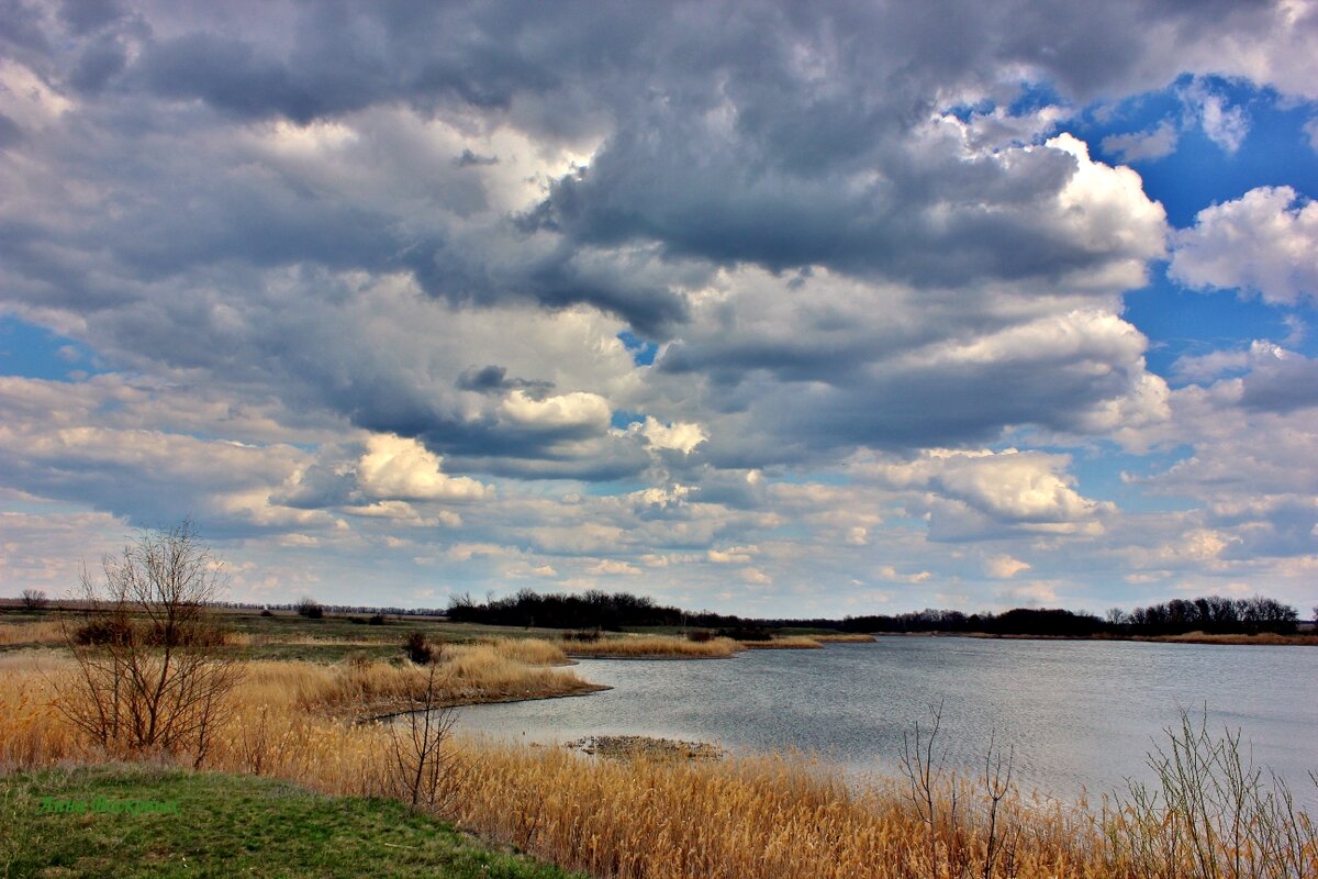 Озеро Медвежье перед грозой. - Восковых Анна Васильевна 