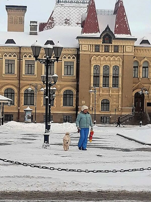 Прогулка с любимым другом! - Нина Андронова Прогулка с любимым другом! - Нина Андронова