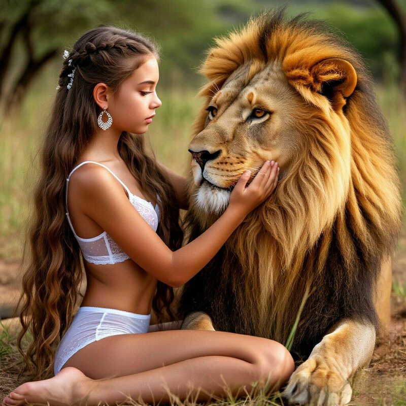 Девочка и лев - Сергей Кочнев