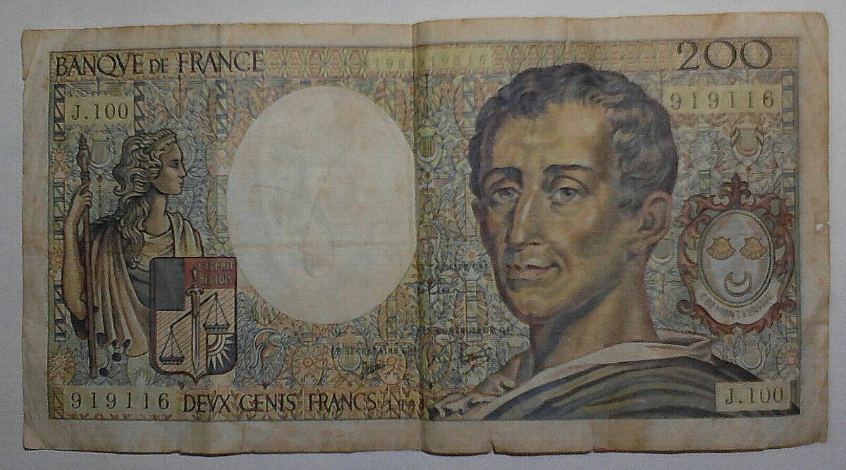 Французская банкнота - Виктор  /  Victor Соболенко  /  Sobolenko