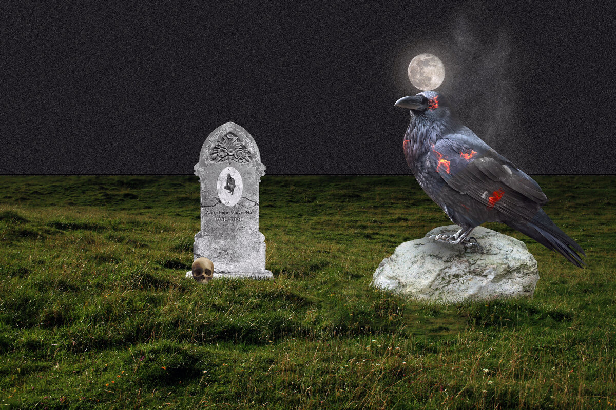 Адская Ворона у могилы Чернокнижника. - Свечение Язычество