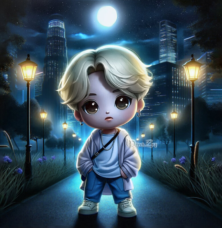 Мультяшный чиби 박지민 - Maya Zyu