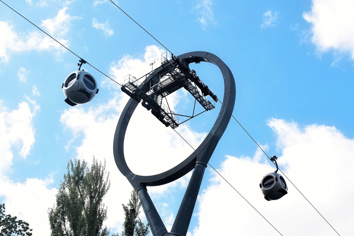 Канатная дорога «Воздушный трамвай» на ВДНХ. - Татьяна Помогалова