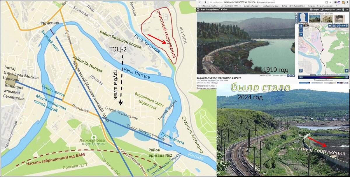 фотоколлаж Было-стало Слияние рек - Екатерина Панова