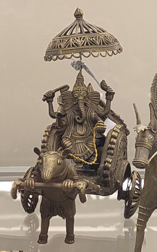 Маленький Ганеша в Мышиной колеснице из латуни . - ИРЭН@ . Маленький Ганеша в Мышиной колеснице из латуни . - ИРЭН@ .