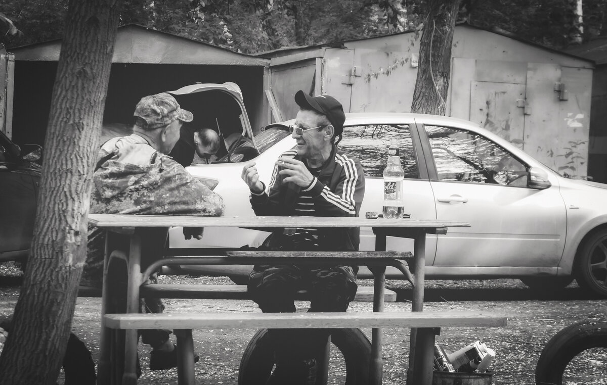 Гаражные байки (чб) - Сергей Царёв