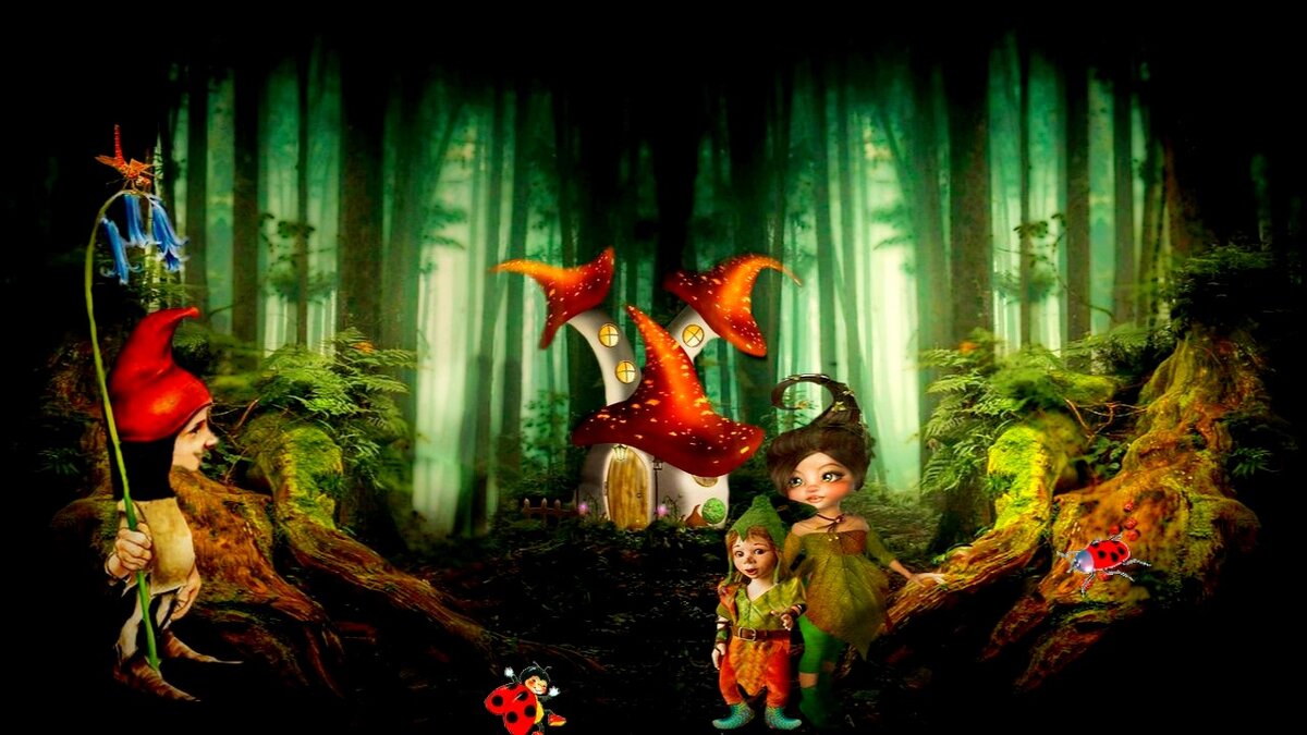 Малыш в поисках друзей.На грибной полянке №6 - Е.М. *** Малыш в поисках друзей.На грибной полянке №6 - Е.М. ***