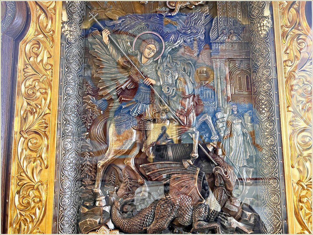 Икона Георгия Победоносца. - Валерия Комова