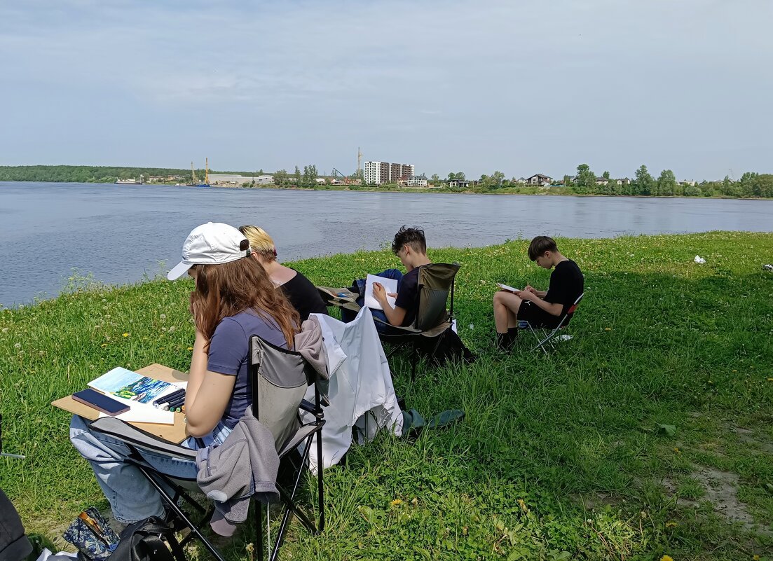 Летний пленэр у юных художников - Мария Васильева