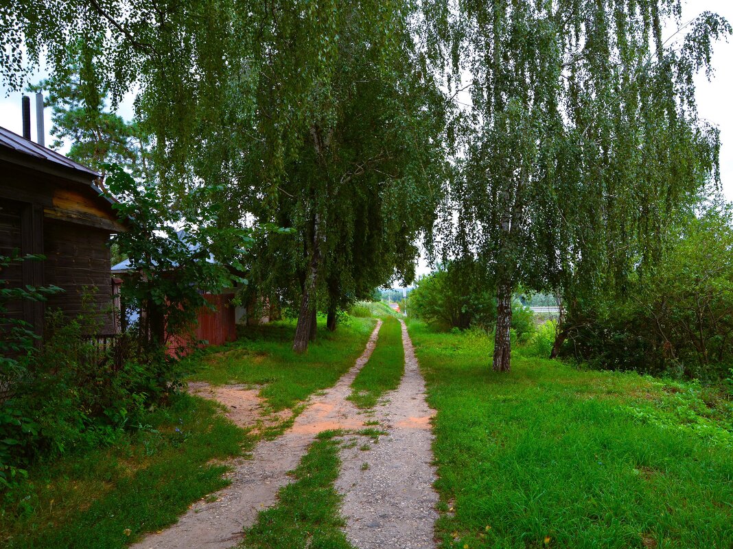 Ядрин. Просёлочная дорога южной окраины города. - Пётр Чернега Ядрин. Просёлочная дорога южной окраины города. - Пётр Чернега