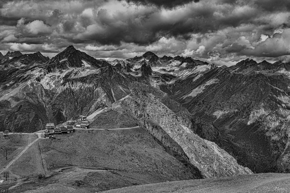 Виды Домбая. Домбай осенний. - Александр Леонов