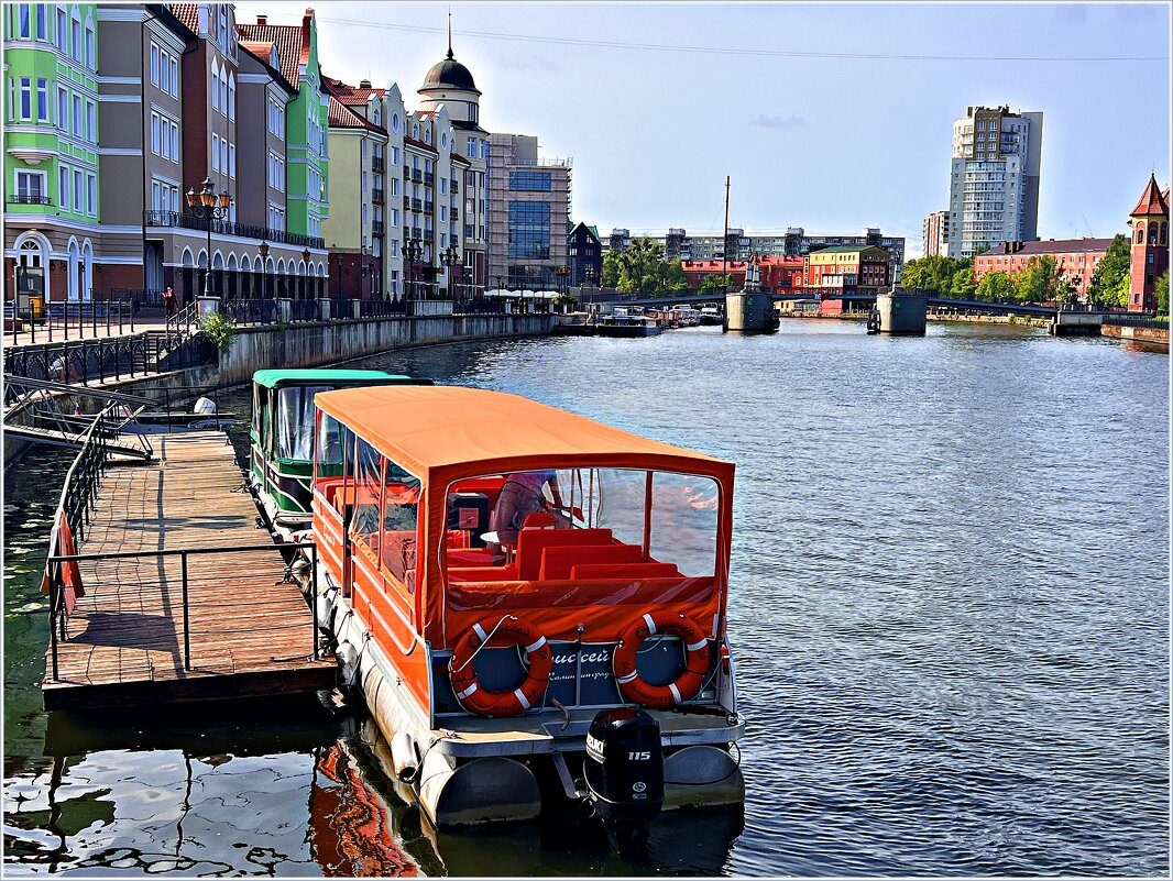 Утро на Преголе. Трамвайчики. - Валерия Комова Утро на Преголе. Трамвайчики. - Валерия Комова