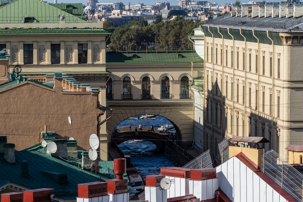 Взгляд с высоты на Зимнюю канавку. - Игорь Викторов Взгляд с высоты на Зимнюю канавку. - Игорь Викторов