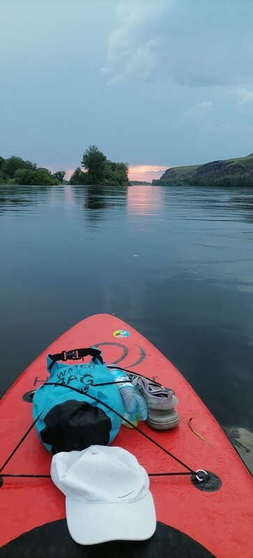 Сплав на Сапбордах по Енисею . Летний вечер перед грозой - Любовь Иванова