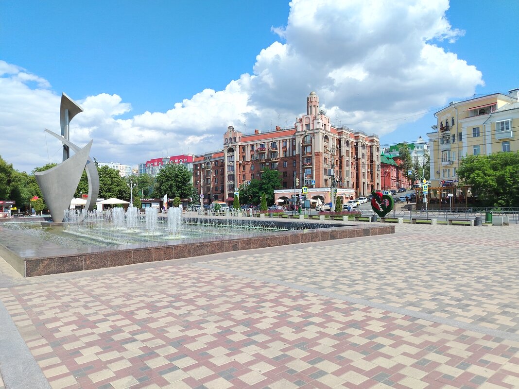 Фонтан на набережной Самары - Надежда 