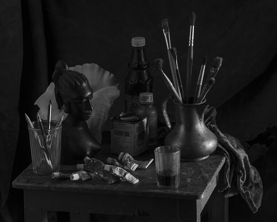 Натюрморт с атрибутами искусства, оммаж Зинаиде Серебряковой - zan zibovsky