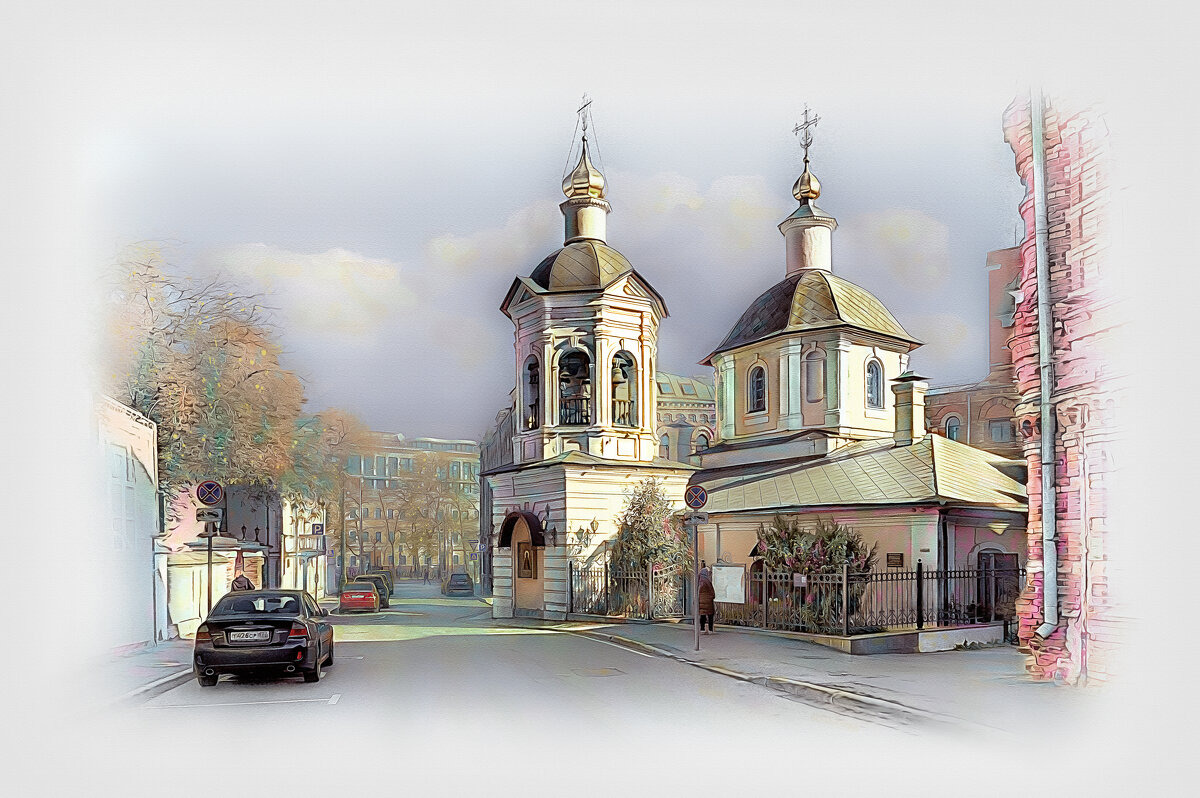 Москва. Храм Преподобного Сергия Радонежского в Крапивниках. - В и т а л и й .... Л а б з о'в