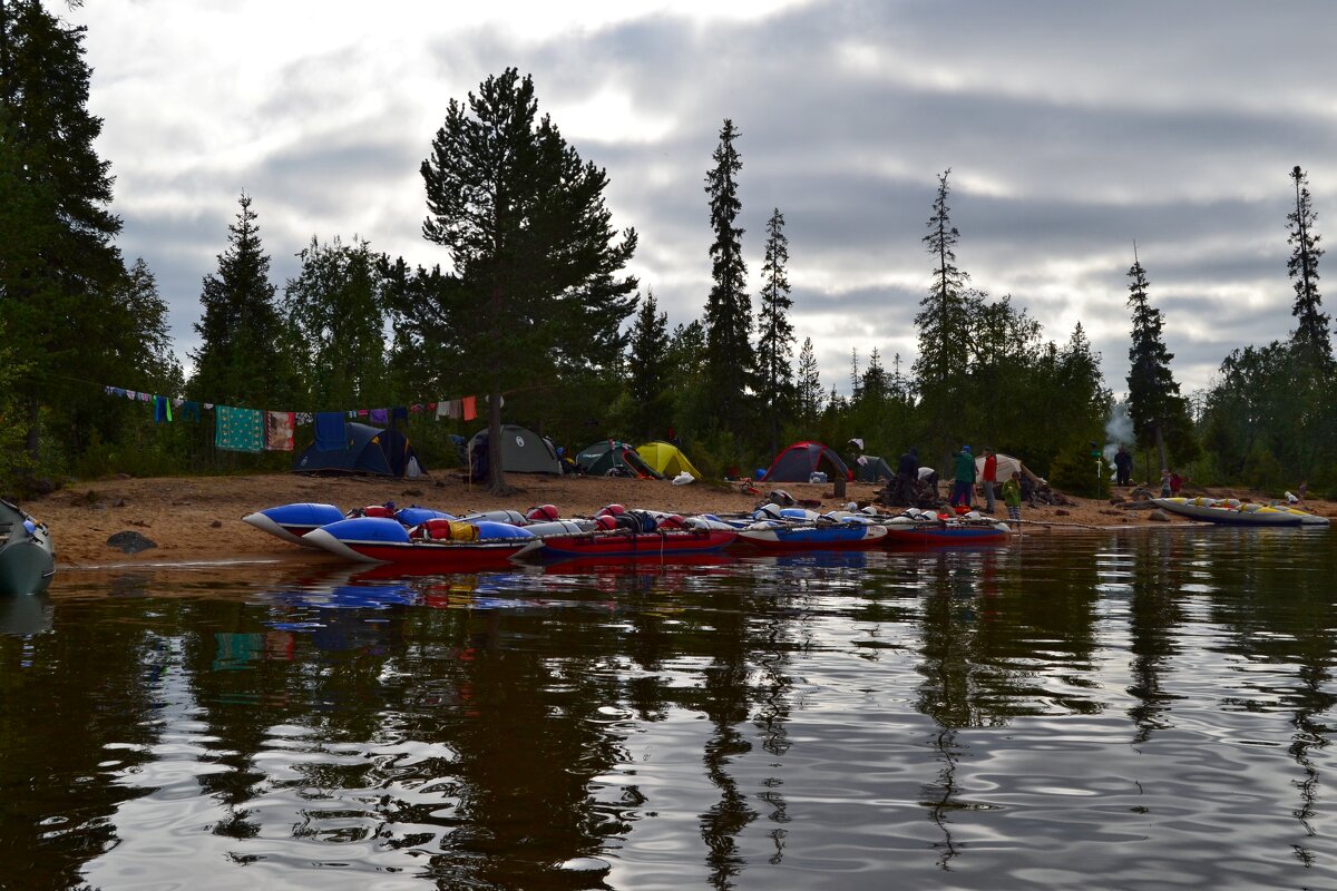 Туристический лагерь в непогоду - Ольга 