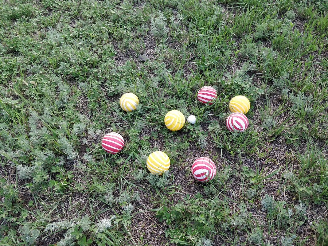 Игра петанк. - Андрей Хлопонин