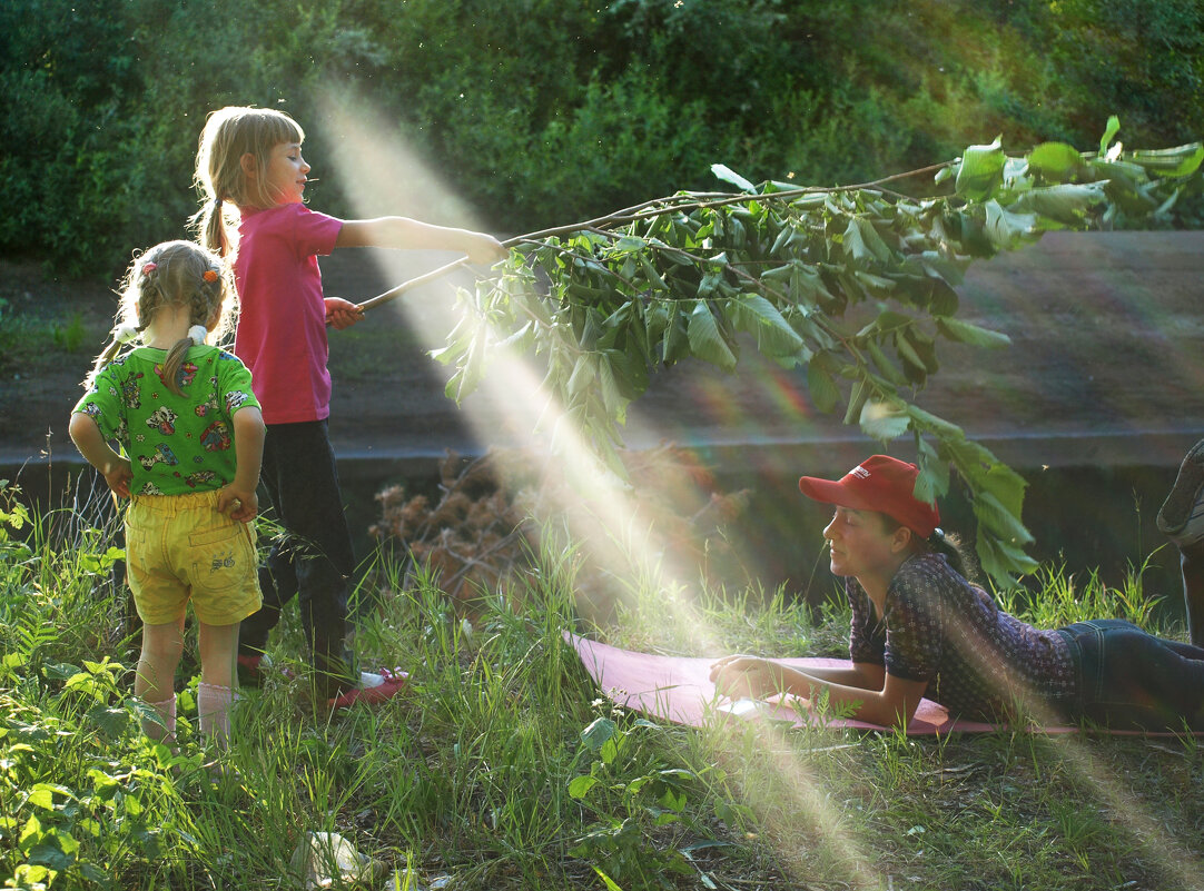 Вечер на берегу реки Майна - СЮ 