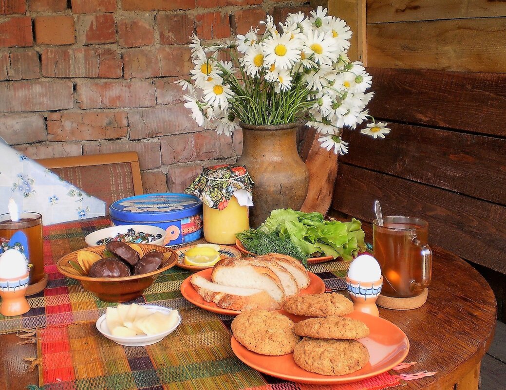 Утро в саду. - Венера Чуйкова